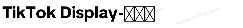 TikTok Display字体转换